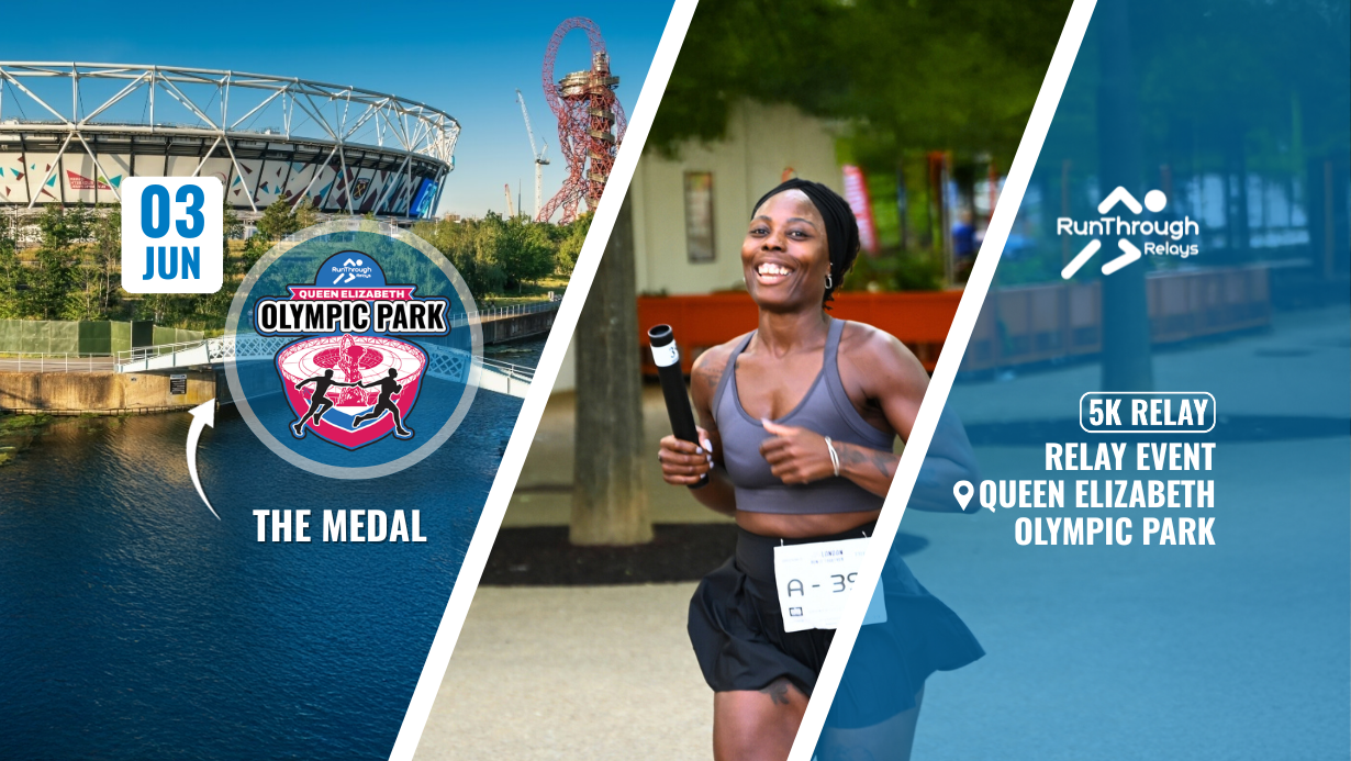 RunThrough Relays London at Queen Elizabeth Olympic Park June 2026