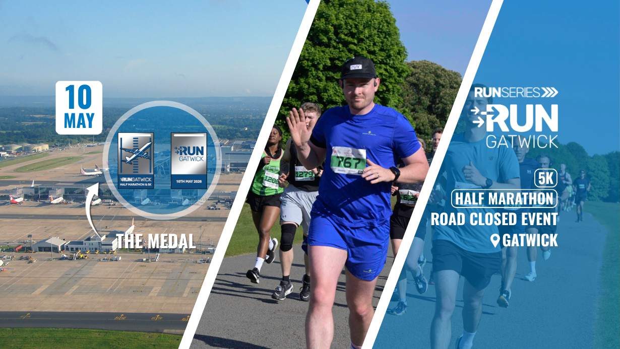 Run Gatwick Half Marathon & 5k May 2026
