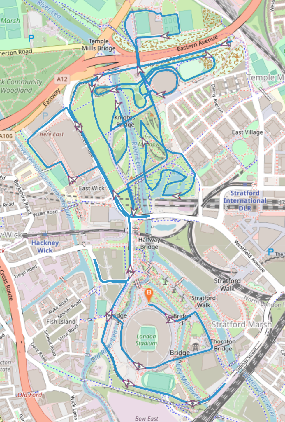 London Half Marathon at Queen Elizabeth Olympic Park 2022 route information